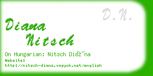 diana nitsch business card